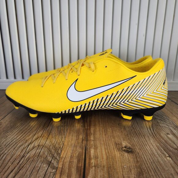 Nike Vapor 12 Academy Neymar Jr FG/MG Mens Sz 11 Yellow Soccer Cleats AO3131-710 main image 6
